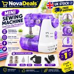 Mini Sewing Machine for Beginners - Compact & Portable, Easy to Use at Home UK