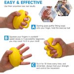 Finger Ball Hand Grip Exerciser Squeeze Stress Ball for Arthritis Elderly Therap