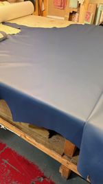 Full Leather Cow Hide Blue AVIATION grade (50Sqft Approx) Auto Car Sofa, 