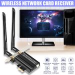 WiFi 6E PCIe Card for Desktop PC AX5400 Bluetooth 5.2 2.4G+5G+6G Network Card UK