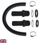 Water Butt Connector Pipe Link Kit Downpipe Rain Barrel Connecting Hose Kit 25mm