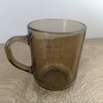 Smoked Glass Mug Arcoroc Arc France Fumé  Vintage Brown Glass Mug