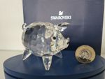 SWAROVSKI CRYSTAL BARNYARD FRIENDS 'LARGE PIG' UNBOXED (RARE) 