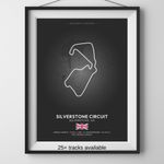 Motorsport Circuit Track Poster | Formula Racing Wall Art | Gift Decor 25+ track