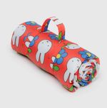 Baggu Puffy Picnic Blanket Peanuts Miffy 183cm  Lightweight Waterproof