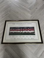 Hand Signed British Lions Framed Picture - Full Squad - 1997 - Vs South Africa