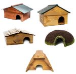 Hedgehog Houses Hibernation Shelter Nesting Wooden Wildlife Hut Box