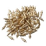 Mxfans 100X Gold-Plated 6Mm Copper Probes Spring Pogo Pin Connector