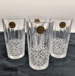 Cristal De France Nirvana Highball Glass x4 Long Drink Tumbler Lead Crystal 13cm