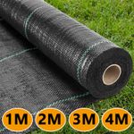 10m 25m 50m Long Heavy Duty Weed Control Fabric Landscape Membrane Ground Cover