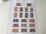 Belgium Railway parcel post  vintage stamps on 1 Album page Ref 56281