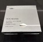 STELLAR ROCHESTER SET OF 6 STAINLESS STEEL POLISHED LATTE/SUNDAE SPOONS BL46