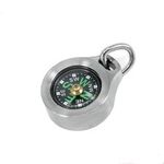 Mini Titanium Keychain Compass for Outdoor Camping Travel EDC Necklace Pendant
