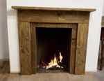 Handmade Rustic Solid Bespoke Fire Surround