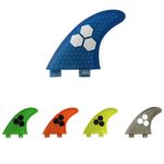 3PCS FCS Surfboard Shark Fins G7 Surfing Thruster SUP Carbon Fibe Fins 5 Colours