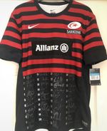 Authentic Hand Signed 2012/2013 Saracens Home Shirt - Whole Squad - Owen Farrell