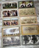 Lot of 19 Stereo View Card / James M. Davis, Metropolitan Series, Minorities