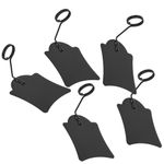 Reusable Metal Food Sign Holder with Supermarket Price Tag Clips Black