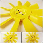 Classic Mini Yellow 11 Blade Plastic Fan NON GEN 12G2129 austin rover cooper