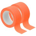 1 Inch x 16.4 Feet Neon Gaffer Cloth Tape, 2 Roll Tape, Orange
