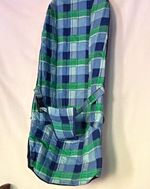 VTG Blue Green Tartan Check Replacement Baby Bouncer Chair Cover 80s 90s 
