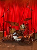 Vintage 1964/65 Ludwig Keystone Silver Sparkle 20/13/16 Drum Kit+Cymbals+Stands