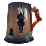 RARE 1936 Carlton Ware RED DEVIL HANDLE, The Original Hangman Mug, 1930s England