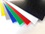 Plastic Sheet Polystyrene 1mm Blue Red Yellow Green Grey Black or White A5 A4 A3