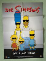 The Simpsons - Men In Black - Video Poster 1997- Matt Groening Kein Reprint VHS 