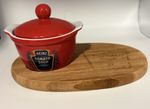 Heinz Tomato Soup Bowl And Wooden Board Set Rare Limited Edition Collectable
