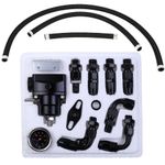 Universal Adjustable Fuel Pressure Regulator Oil Gauge 100PSI AN6 Fitting Kit