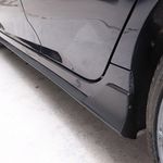 Universal Set 78.7" Side Skirts Extension Rocker Panel Splitter Gloss Black Look