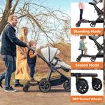 Child Buggy Stroller Step Board Stand Kids Toddler Wheeled Pushchair Connector