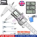 Proster 6” 150mm Stainless Vernier Caliper Digital Micrometer Guage Ruler Tool