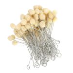_100Pcs Leather Wool Daubers Oily Dye Ball Brush Metal Handle Hand&8209;Made
