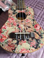 Stunning One Of A Kind Pips Handmade Ukelele FLORA Brand New Strap & Carry Case