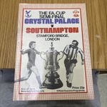 Crystal Palace V. Southampton F.A. Cup Semi Final 1976 Played At Stamford Bridge