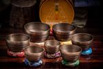 Tibetan Singing Bowl Set of 7 - Chakra Himalayan Meditation Singing Bowl Sets
