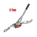 UK 2 Ton Dual Gear Power Puller Heavy Duty 2 Hook Cable Puller Hand Winch Turfer