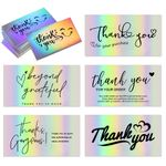 Rainbow 50/500Pcs Thank You For Supporting My Small Business 5x9CM Business Card