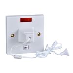 Schneider GSWPULL50N Shower Ceiling Pull Switch with Neon & Indicator DP 50 Amp