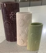 SMALL VASES 3 OFF (UNSUITABLE FOR FRESH FLOWERS)