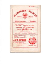 54/55 Accrington Stanley v St. Mirren (Friendly)