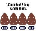 40 X Mouse Sanding Sheets For Black & Decker Mouse Palm Sander Sandpaper UK ITEM