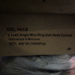 2.1 x 45mm GALV RING SHANK POINTED CONICAL COIL NAILS (DOME) 16,000 NAILS