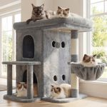 Cat Tree, 65cm Cat Tower with Spacious Top Perch for Large Cats
