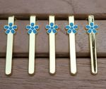 5  GOLD PLATED DEMENTIA PEN CLIPS FOR SLIMLINE PENS WOODTURNING PROJECT KIT