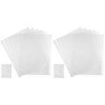 Punched Page Protectors Reusable Plastic Sleeves for Binder Office Documents