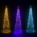 CHRISTMAS CONE TREE DECORATION LIGHTS STAR TOPPER XMAS INDOOR & OUTDOOR