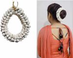 Bridal Jasmine Mogra Gajra Hair Accessory White Mallipoo Flowers - 1 Pack